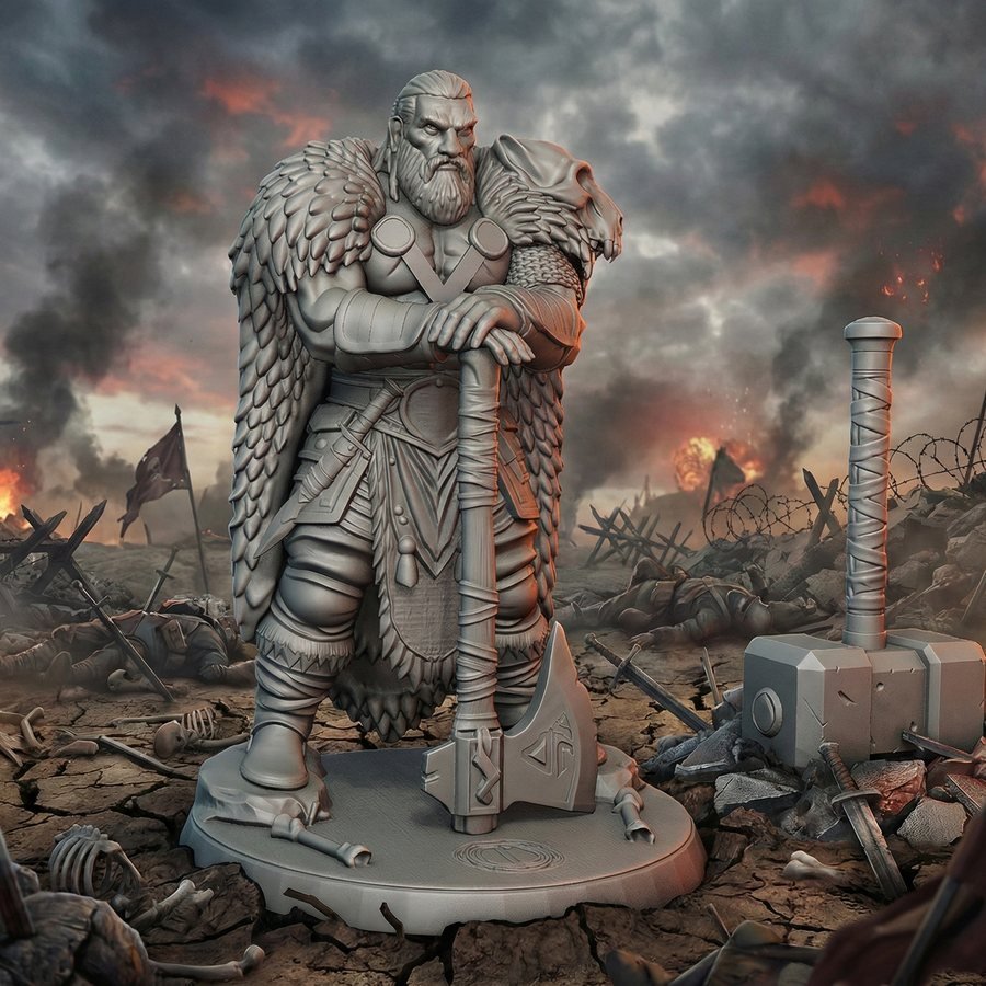 Barbarian at the ruins