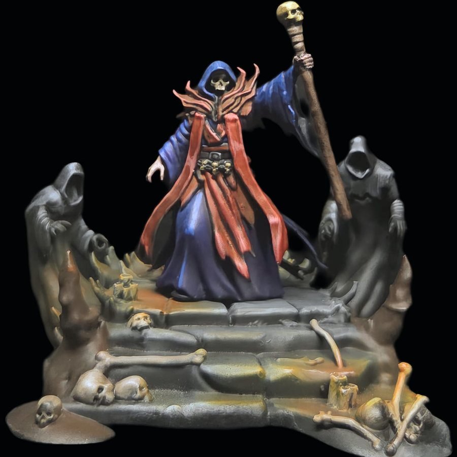 Warlock, printed and painted