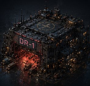 Drone factory building artboard