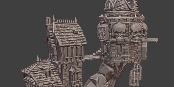 Astromancer tower terrain piece